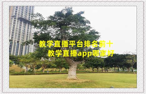 教学直播平台排名前十 教学直播app哪家好